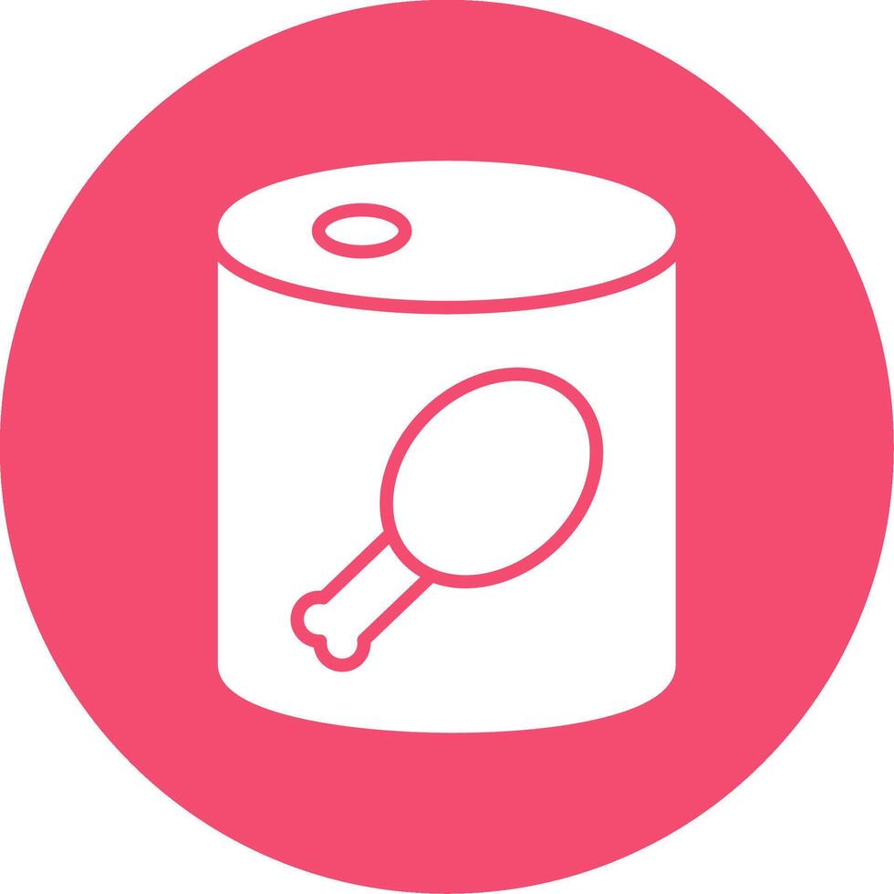 Canned Food Multi Color Circle Icon vector