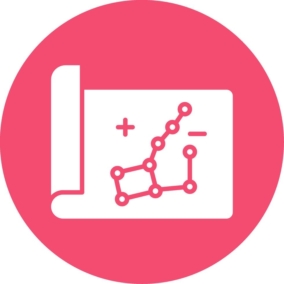 Constellation Multi Color Circle Icon vector