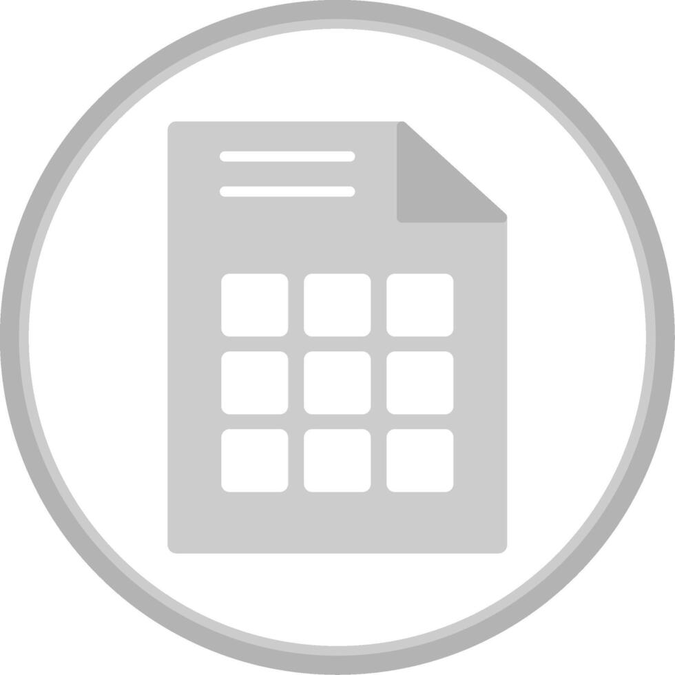 Grid Flat Circle Icon vector