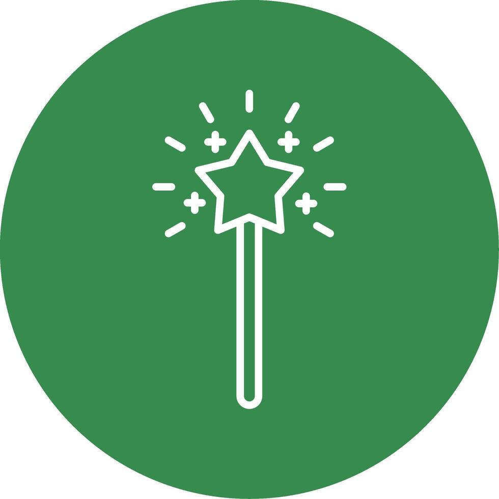 Magic Wand Multi Color Circle Icon vector