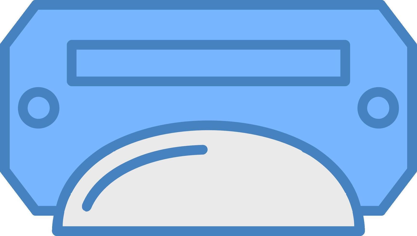Handle Line Filled Blue Icon vector