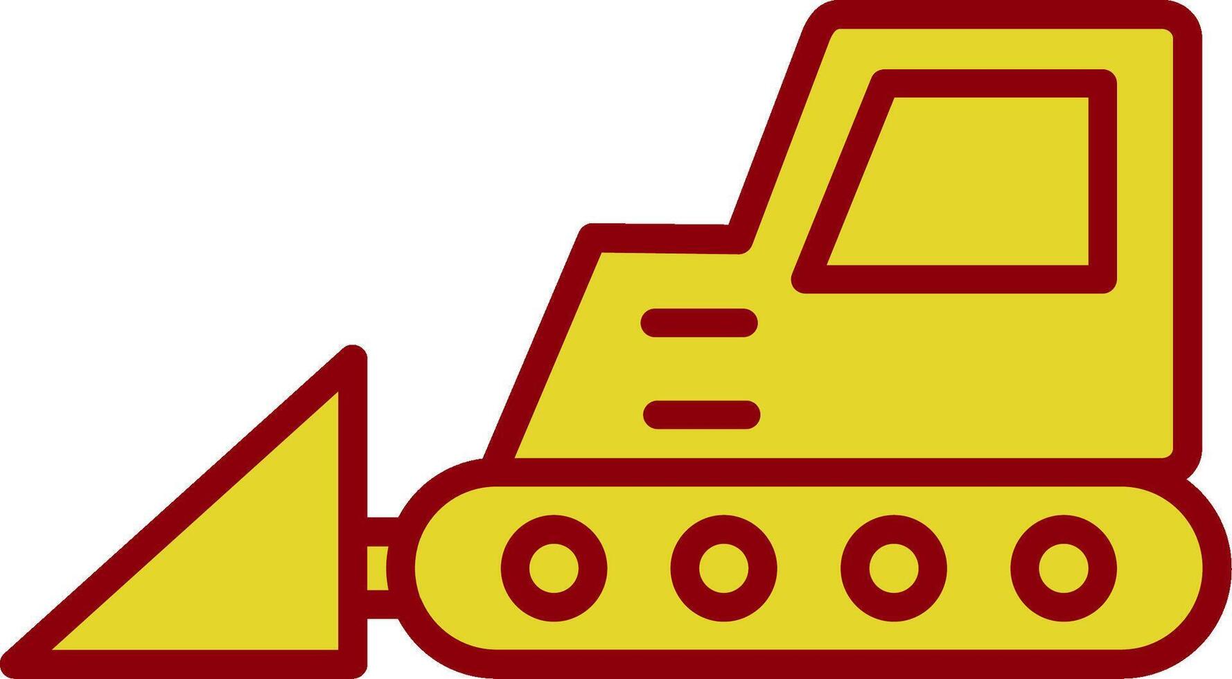 Bulldozer Vintage Icon Design vector