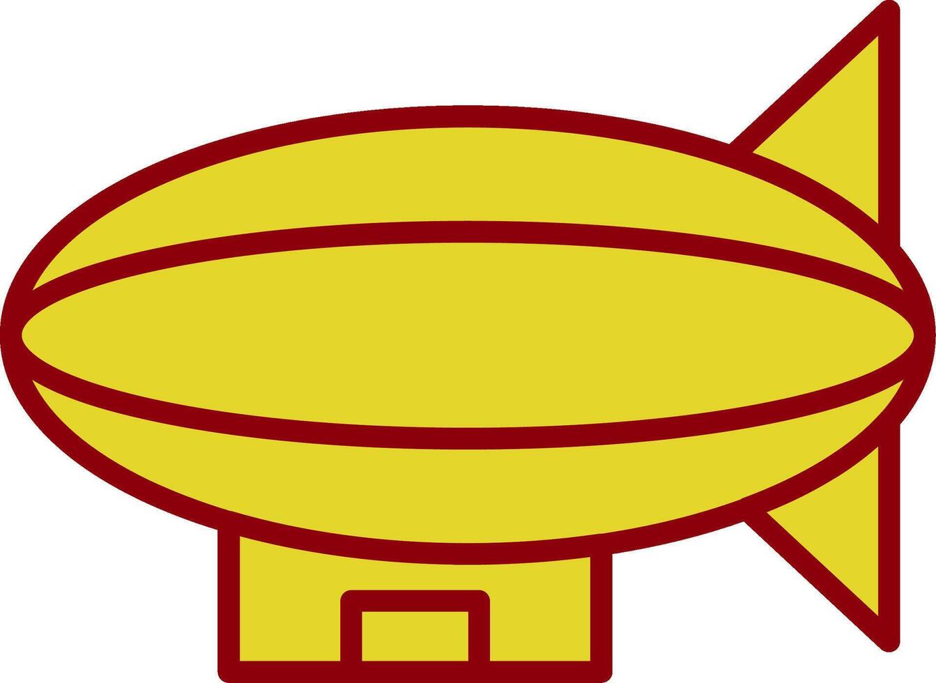 Blimp Vintage Icon Design vector