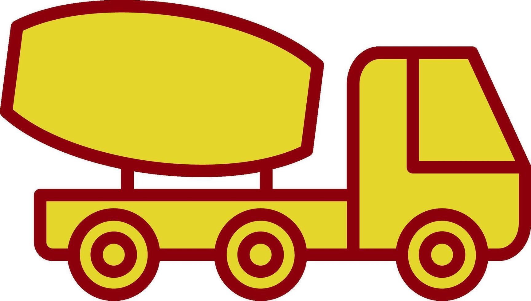 Cement Truck Vintage Icon Design vector