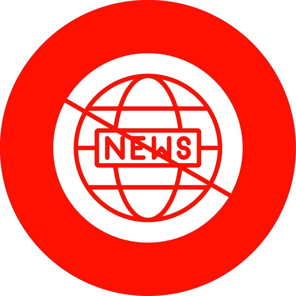 Fake News Multi Color Circle Icon vector