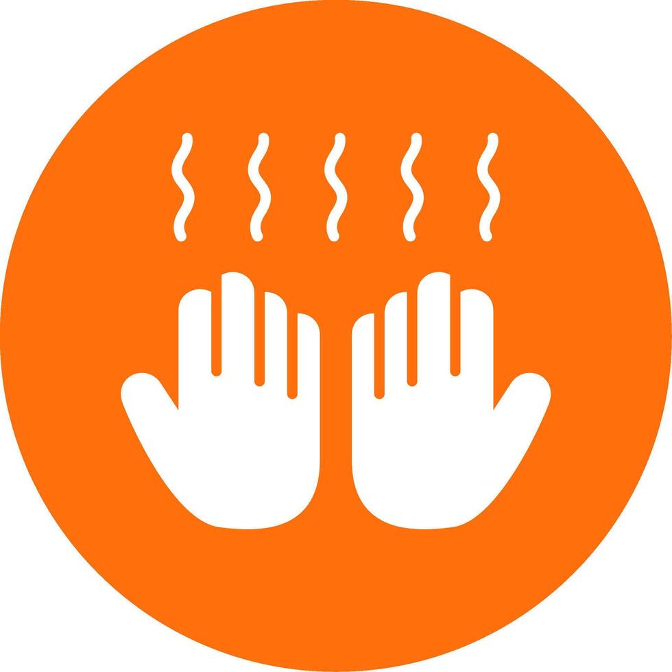 Hand Dryer Multi Color Circle Icon vector