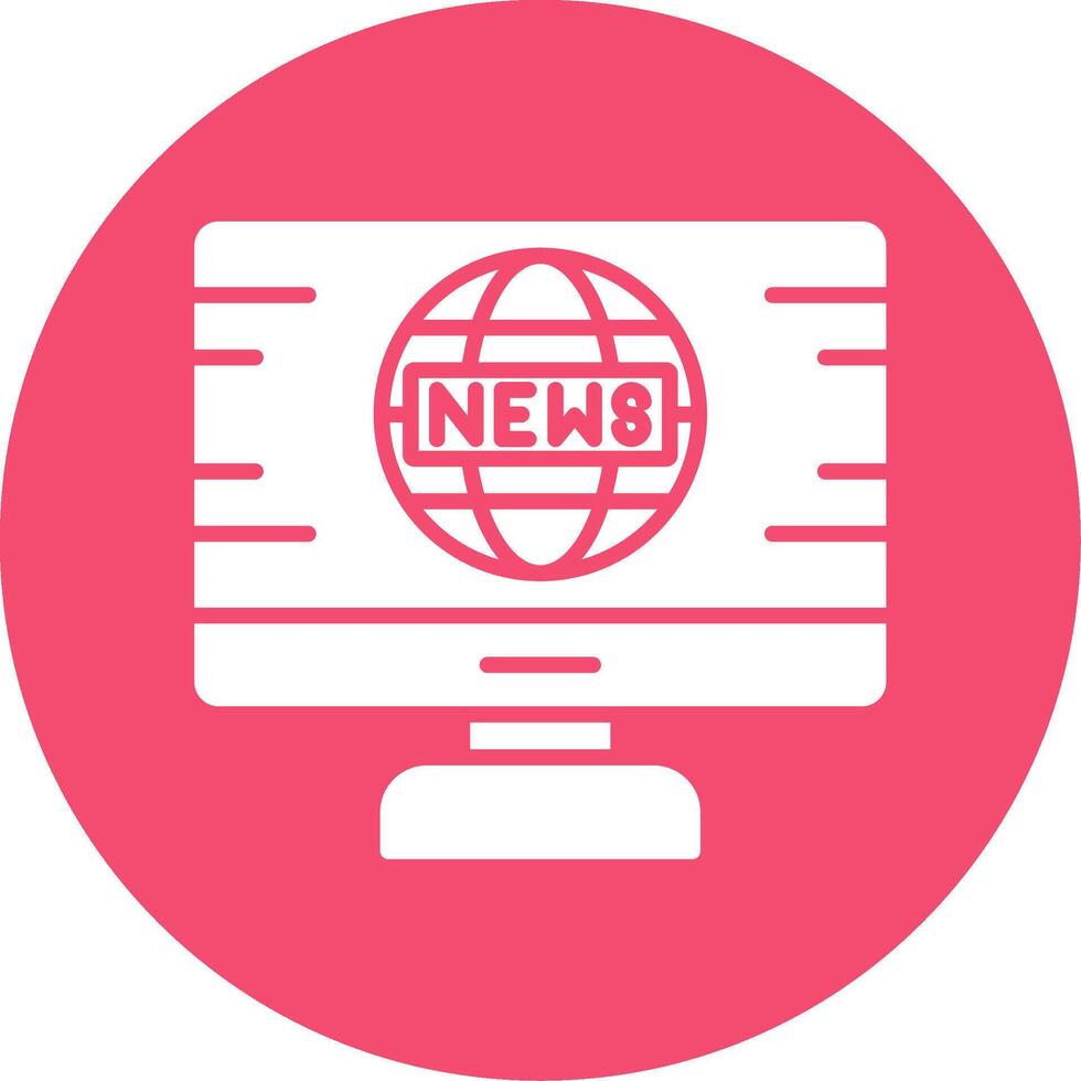 News Feed Multi Color Circle Icon vector