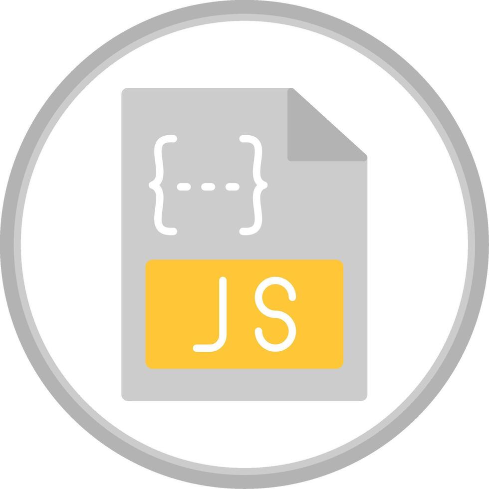 Js Flat Circle Icon 43600565 Vector Art at Vecteezy