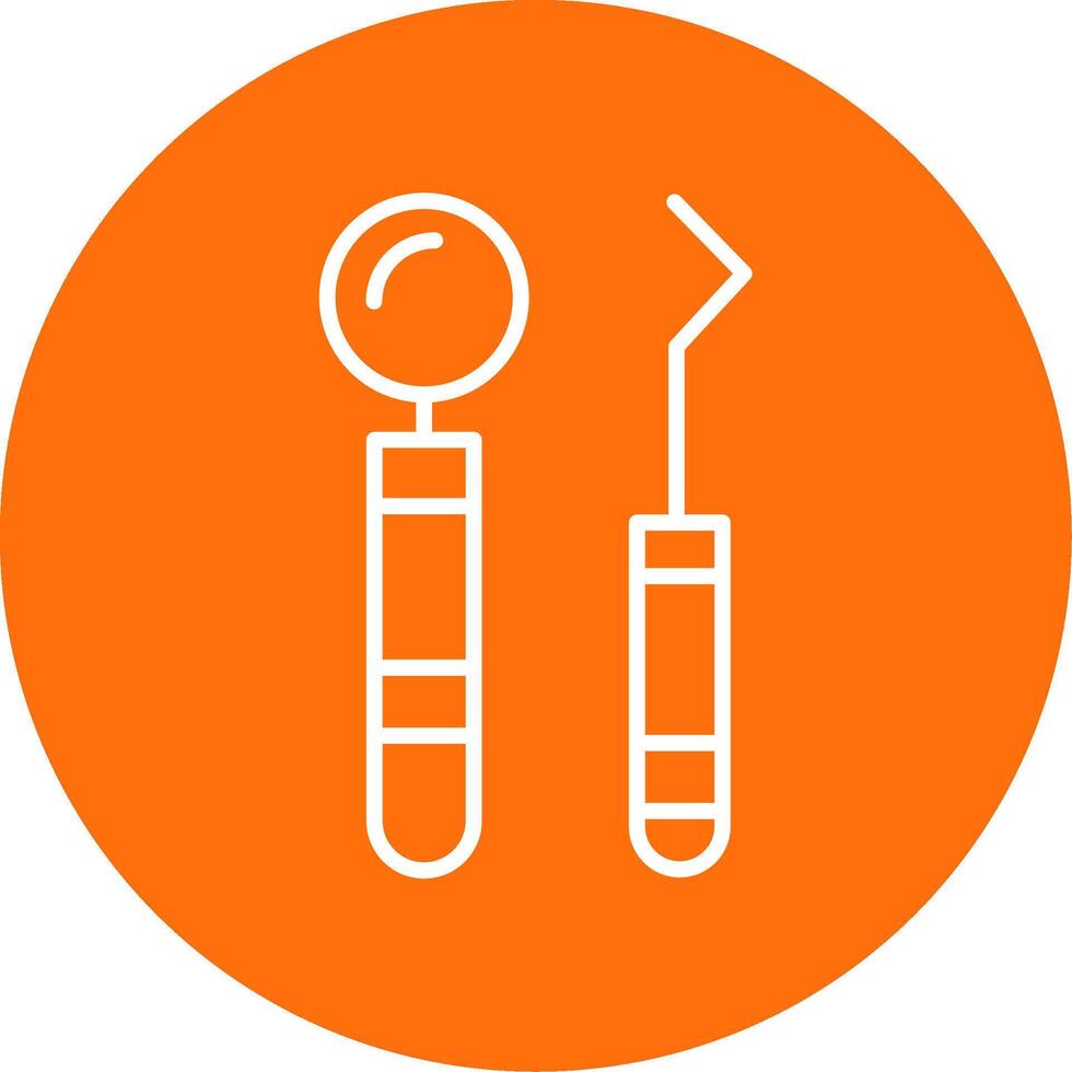 Dentist Tools Multi Color Circle Icon vector