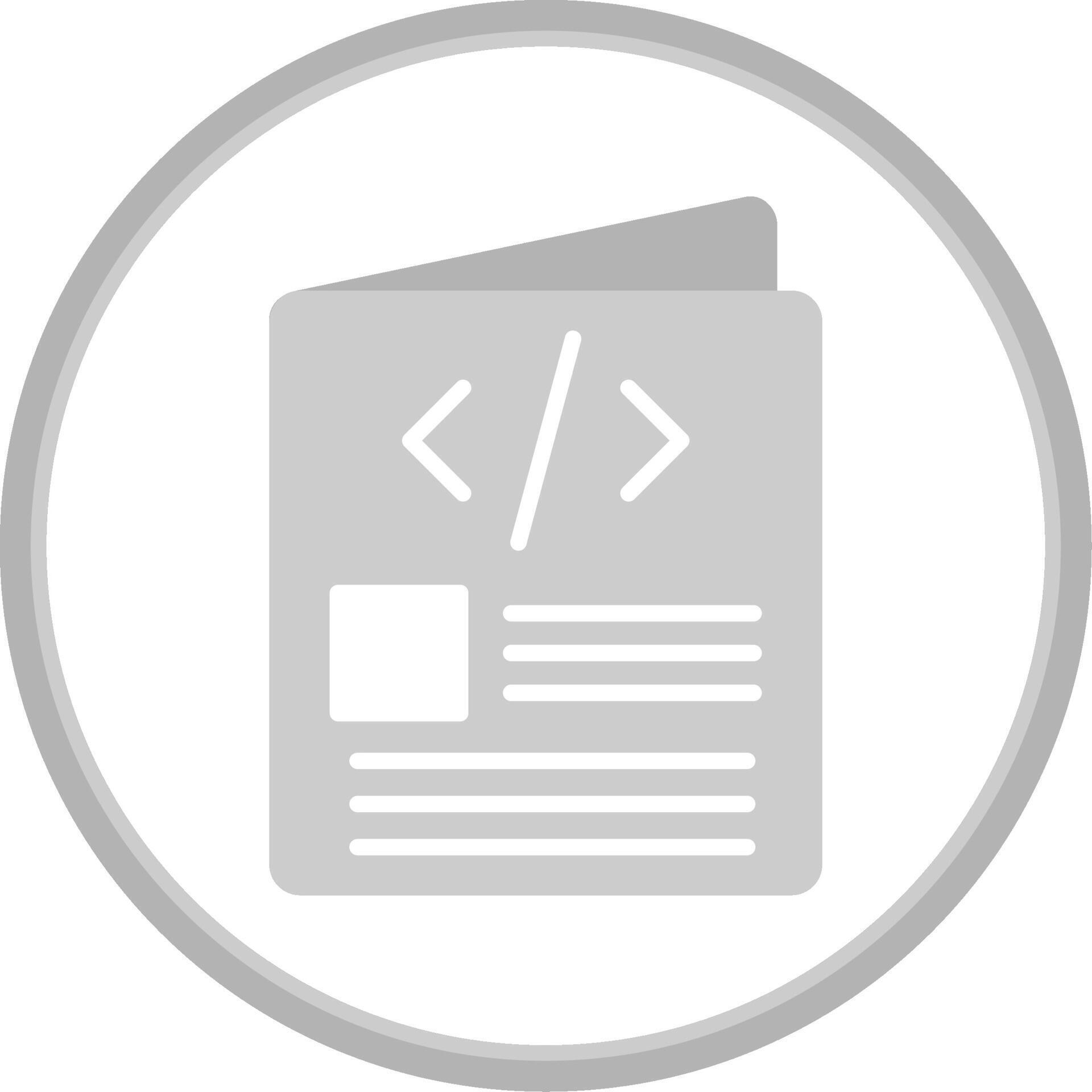 Script Flat Circle Icon 43600607 Vector Art at Vecteezy