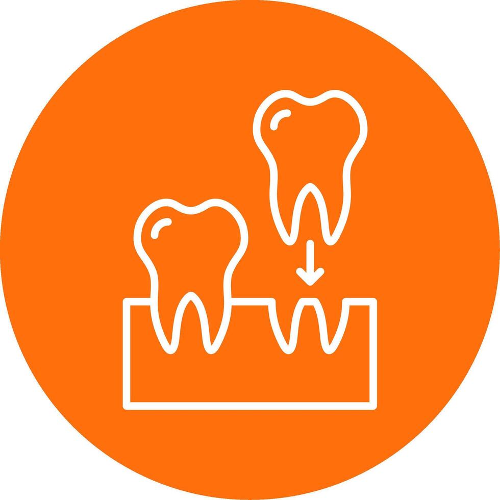 Implants Multi Color Circle Icon vector
