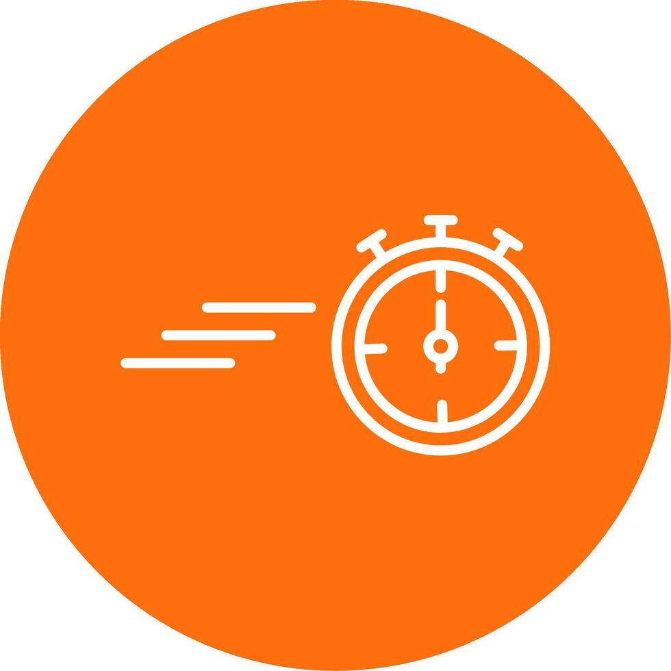 Timer Multi Color Circle Icon vector