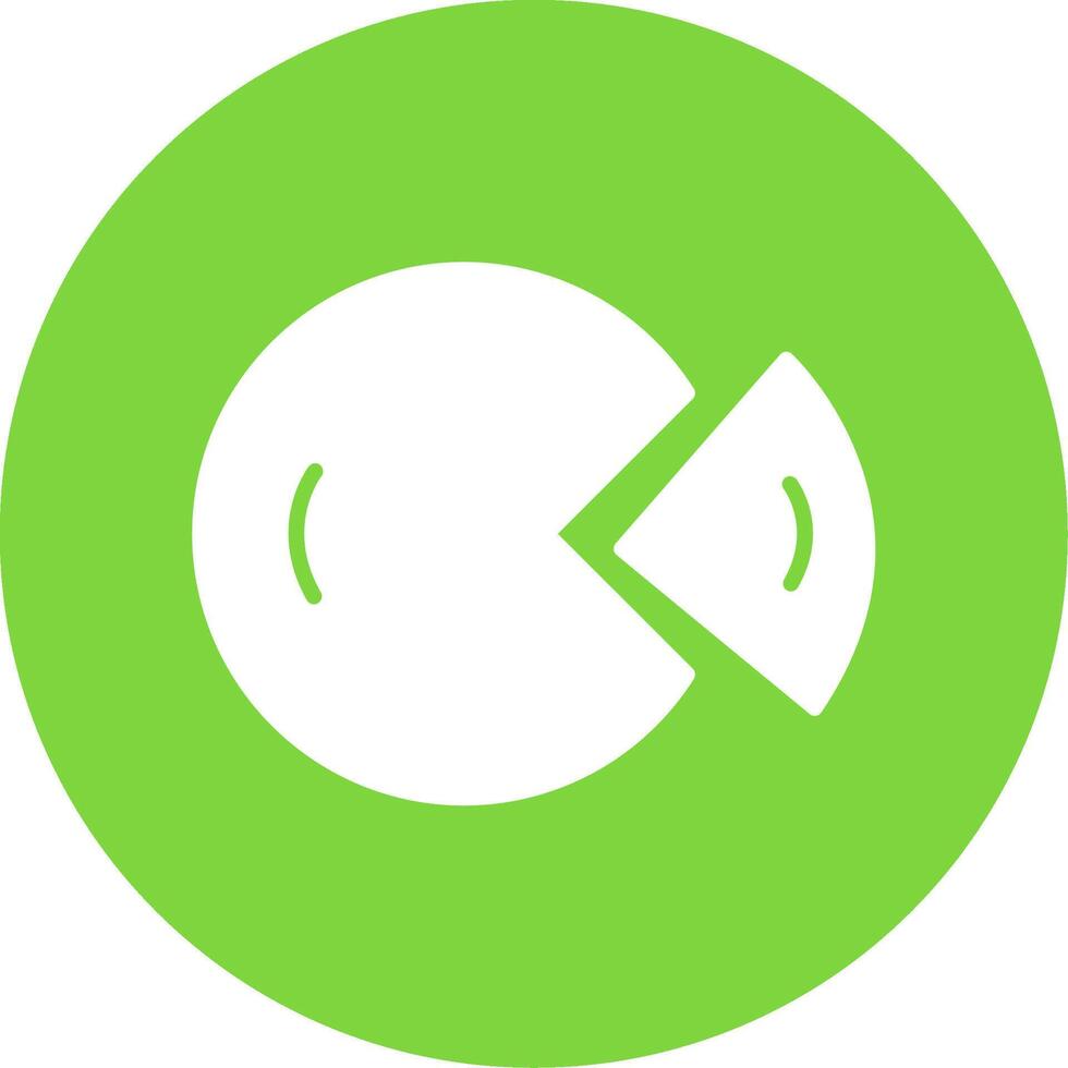 Dount Chart Multi Color Circle Icon vector