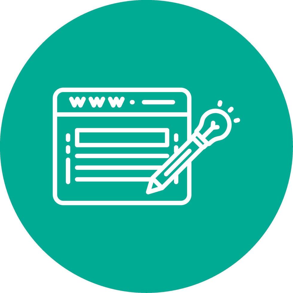 Website Design Multi Color Circle Icon vector
