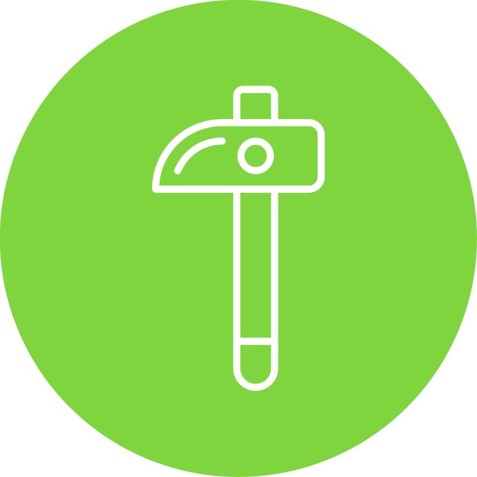 Hammer Multi Color Circle Icon vector