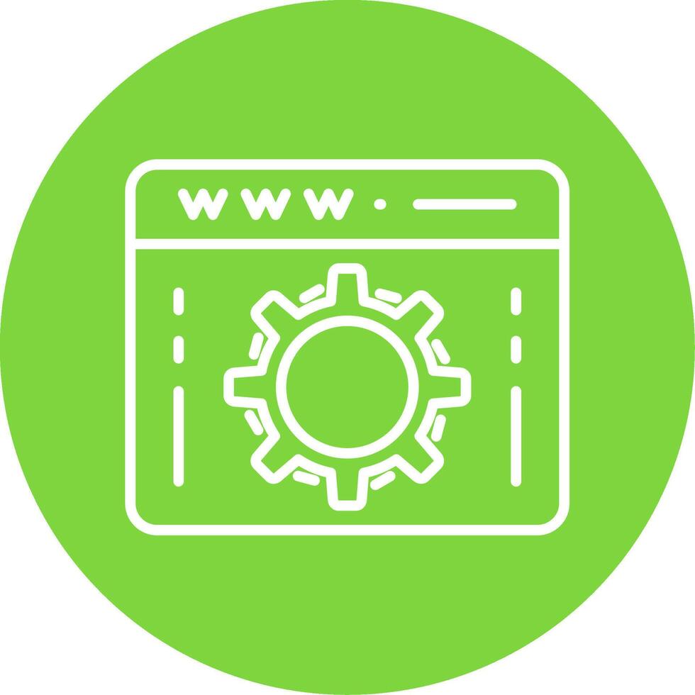 Web Optimization Multi Color Circle Icon vector