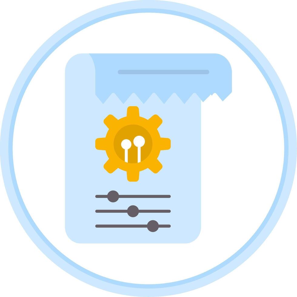 Tasks Flat Circle Icon vector