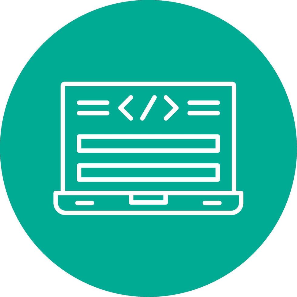 Html Code Multi Color Circle Icon vector