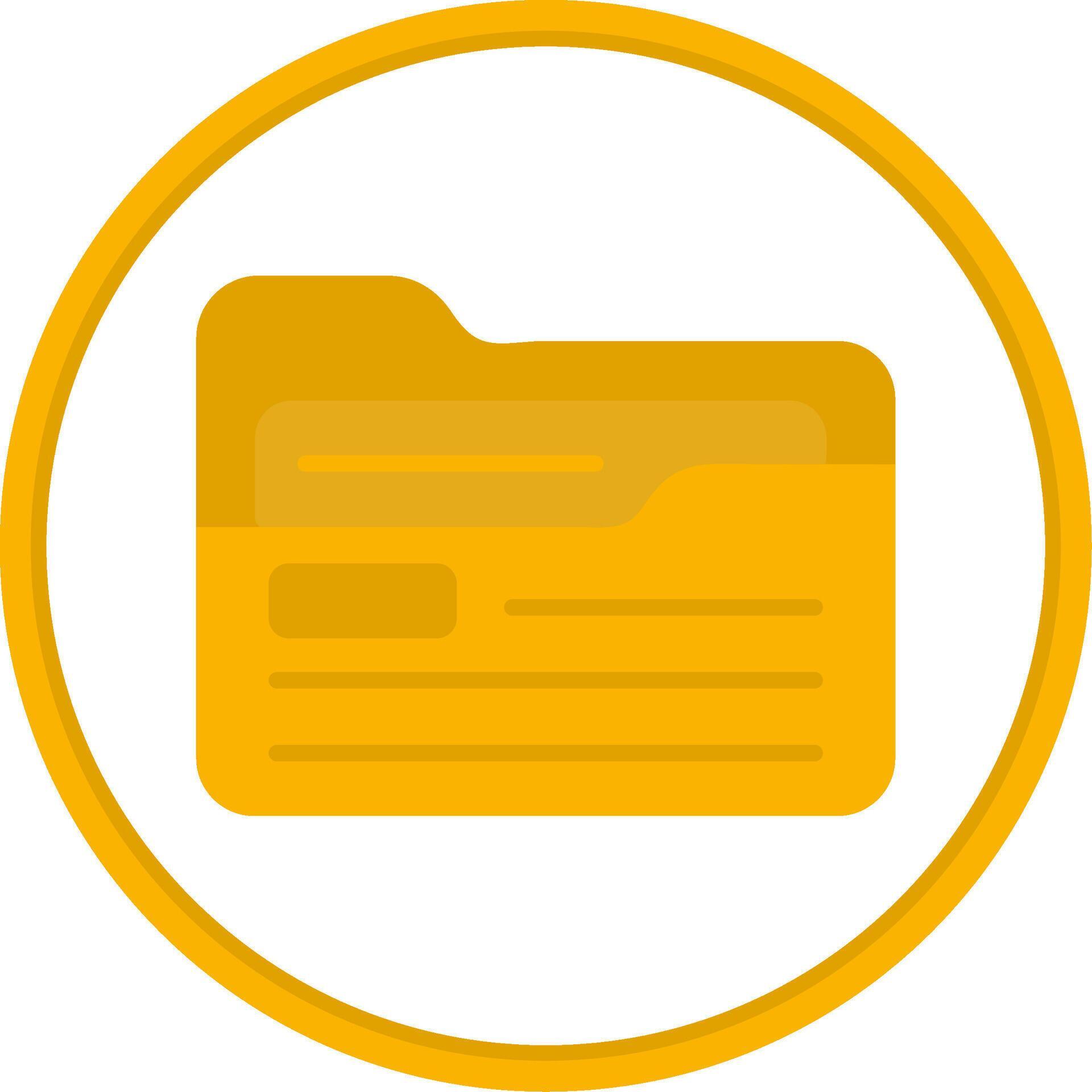 Folder Flat Circle Icon 43600970 Vector Art at Vecteezy