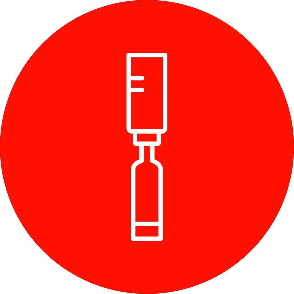 Chisel Multi Color Circle Icon vector