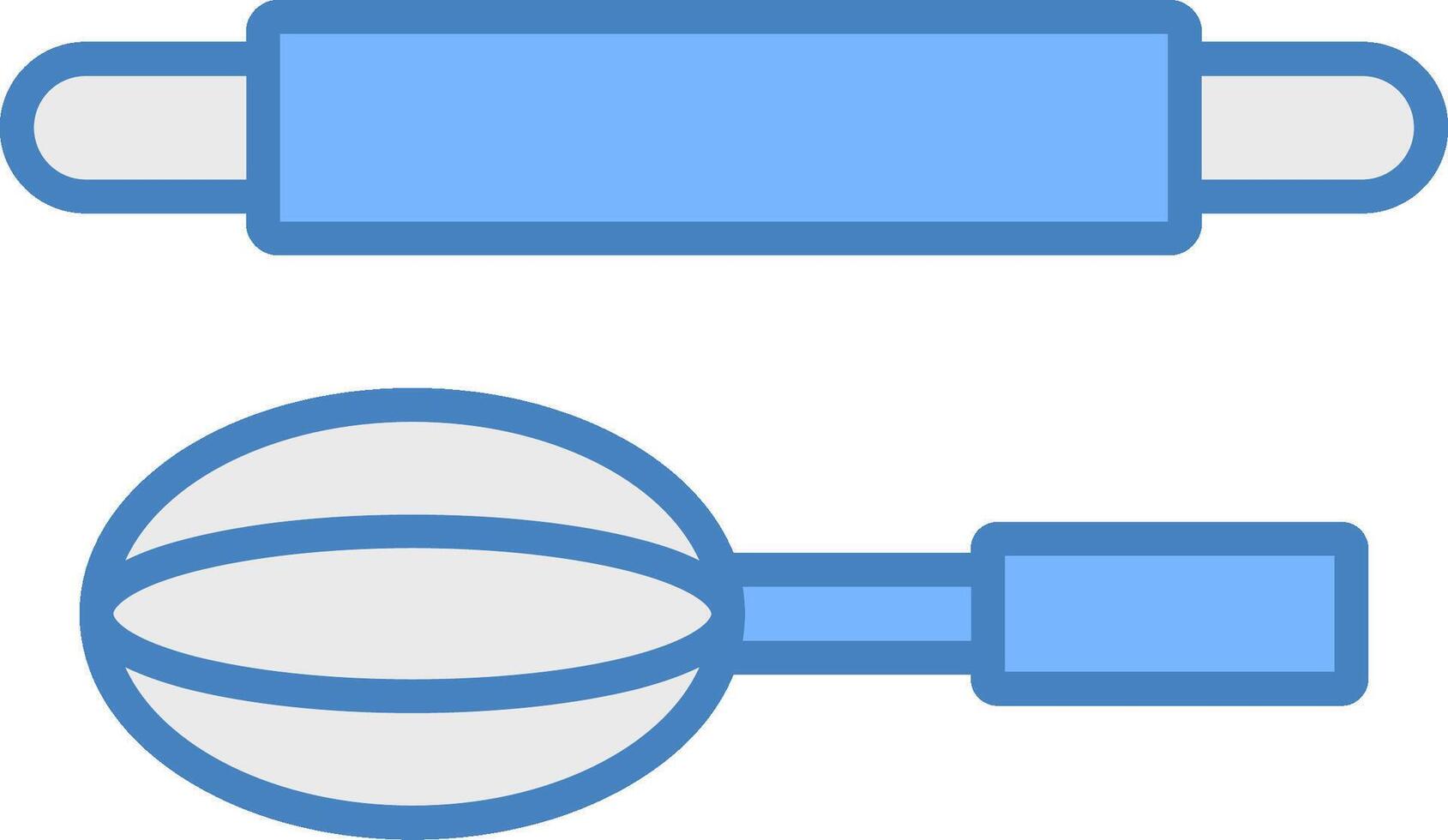 Baking Line Filled Blue Icon vector