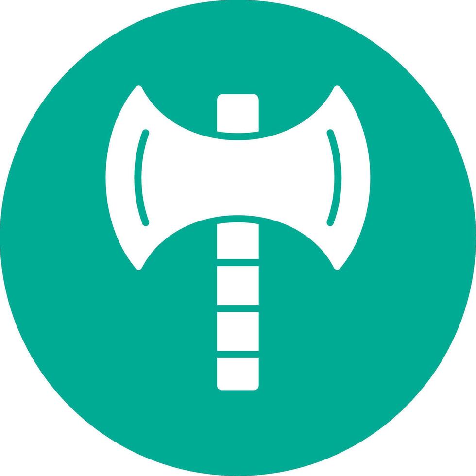 Axe Multi Color Circle Icon vector
