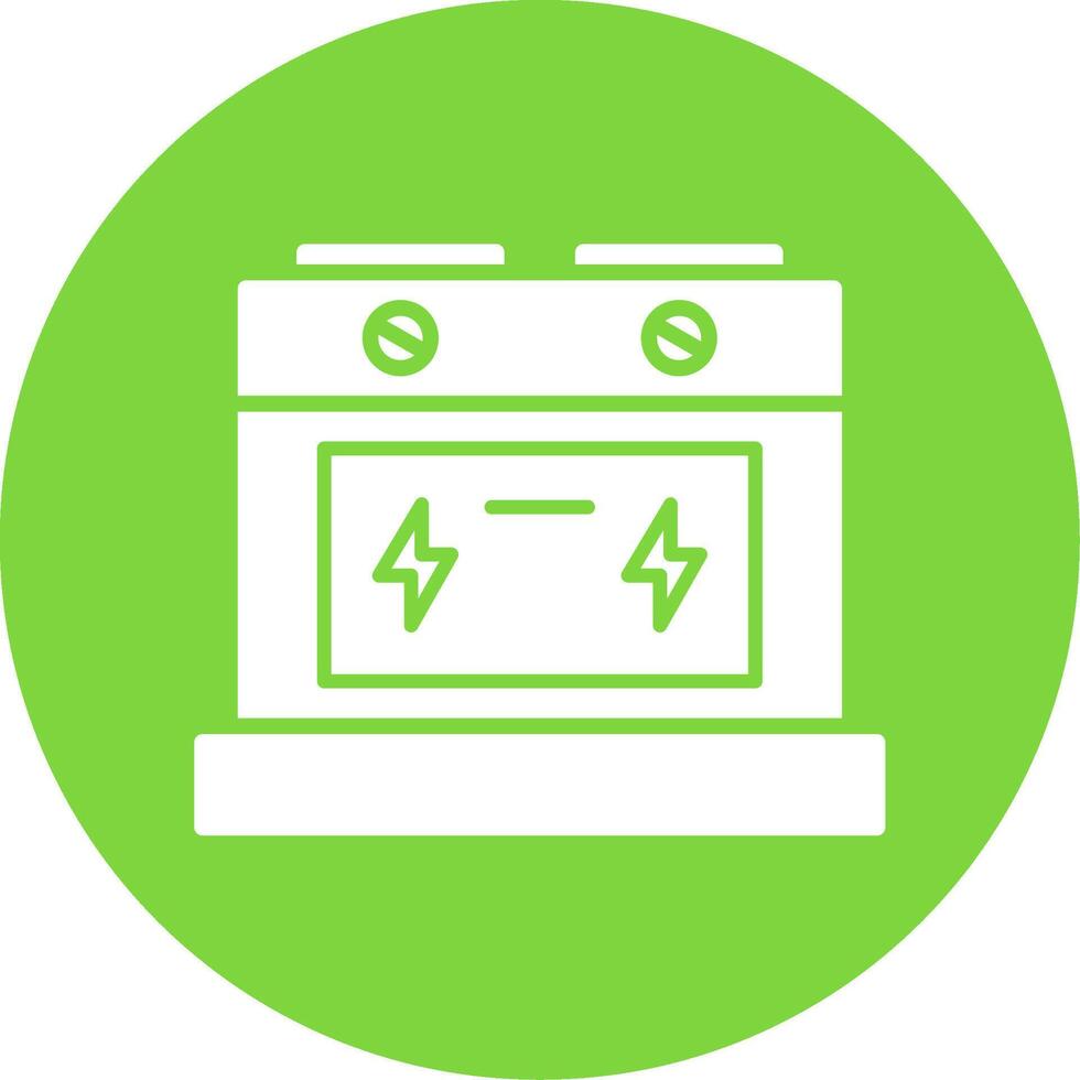 Oven Multi Color Circle Icon vector