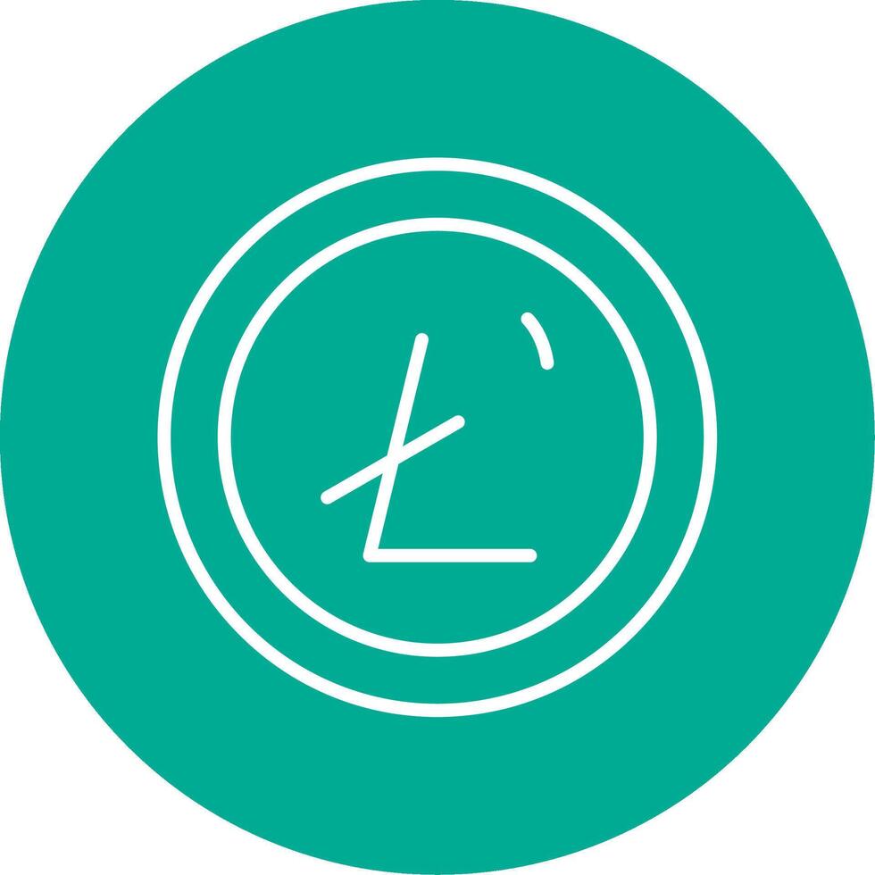 Litecoin Multi Color Circle Icon vector