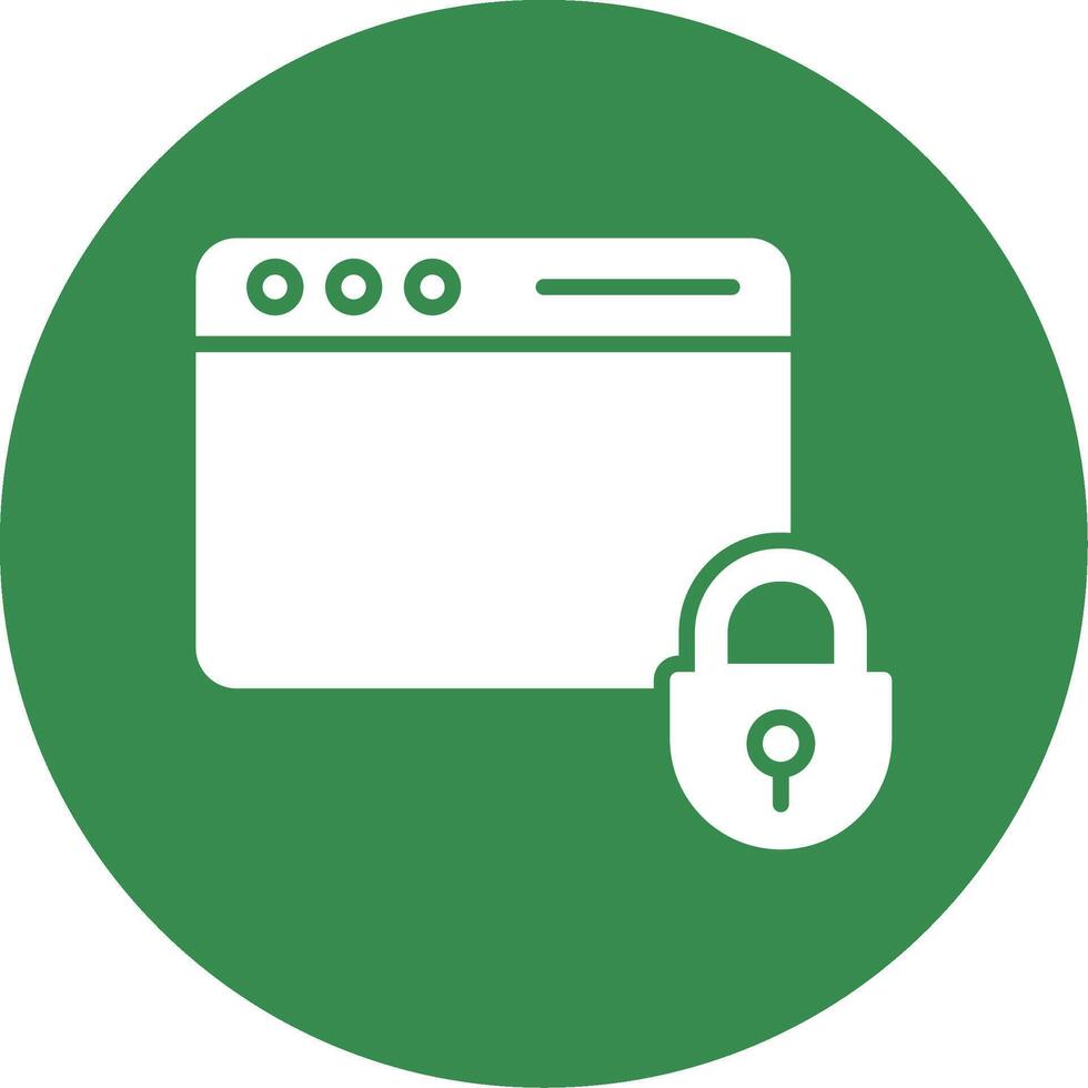 Web Security Multi Color Circle Icon vector