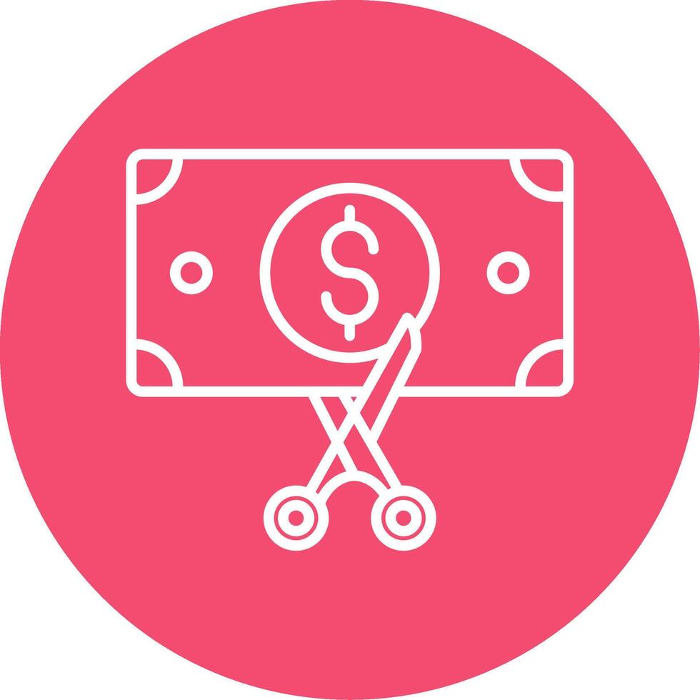 Cutting Multi Color Circle Icon vector