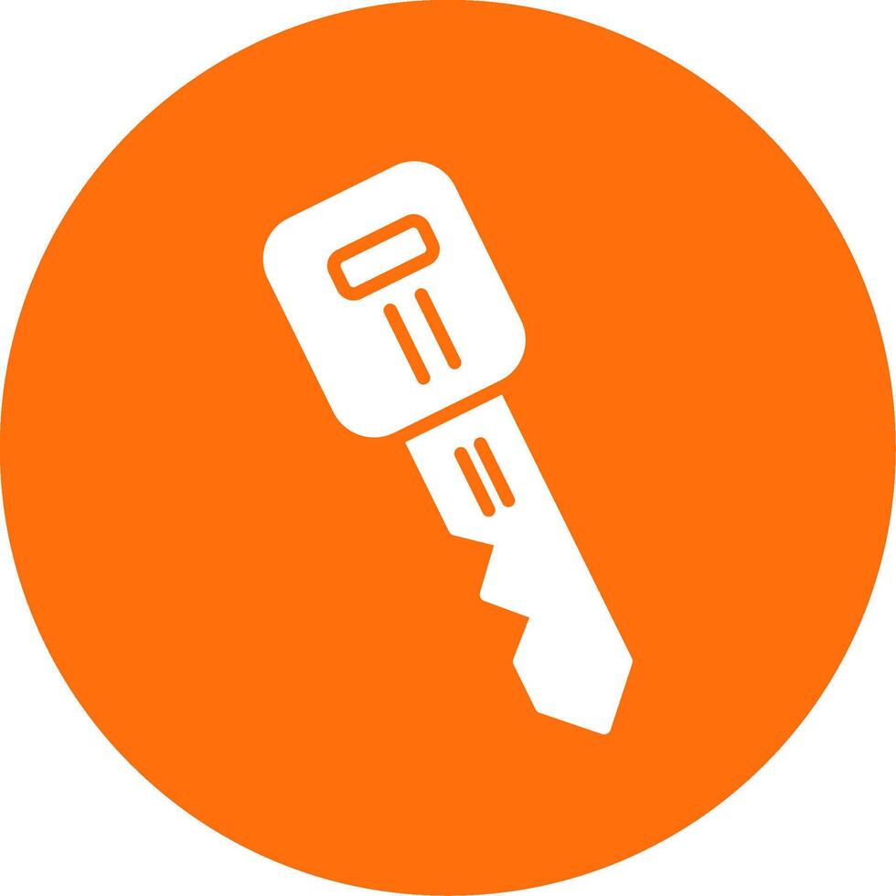 Car Key Multi Color Circle Icon vector