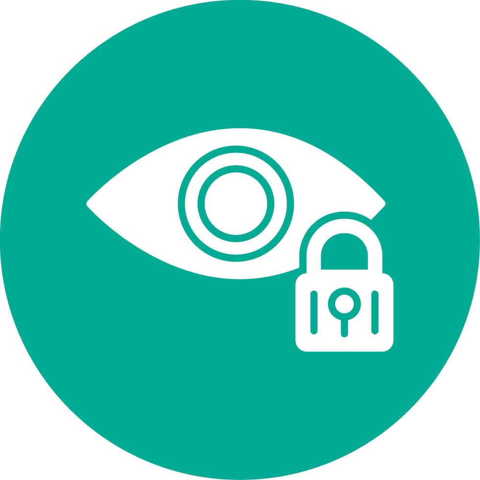 Retinal Scan Multi Color Circle Icon vector