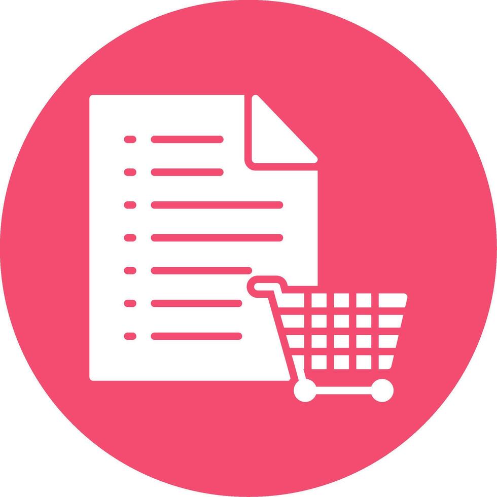 Shopping List Multi Color Circle Icon vector