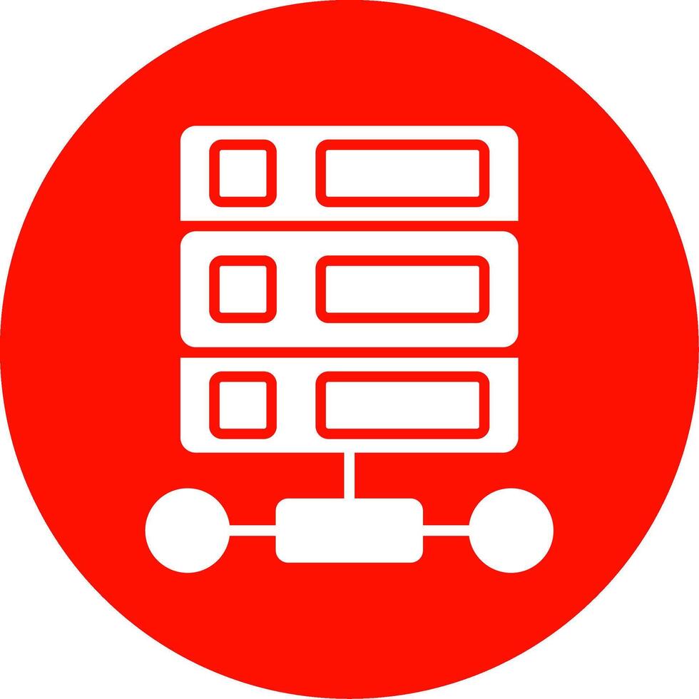 base de datos multi color circulo icono vector