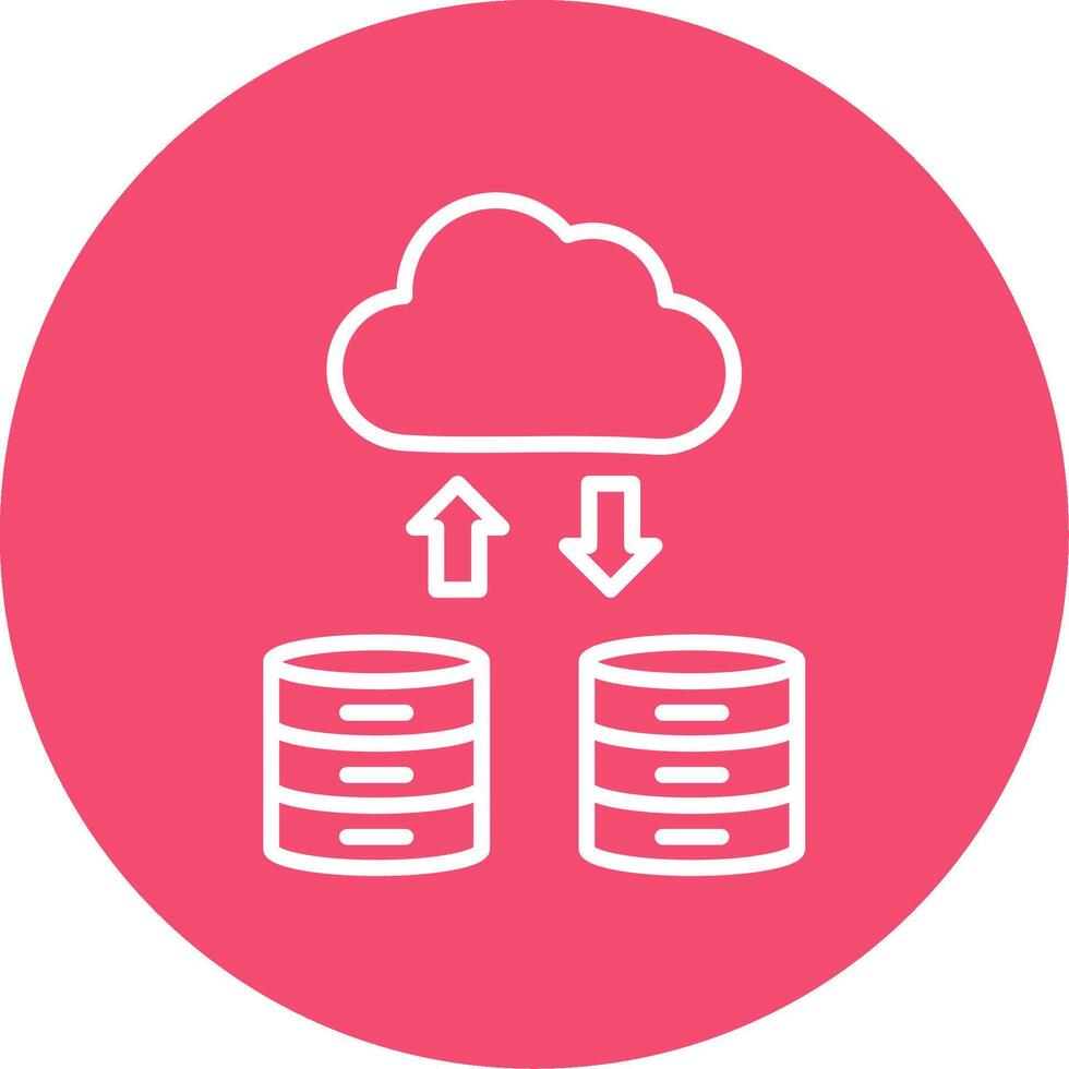 Uploading Multi Color Circle Icon vector