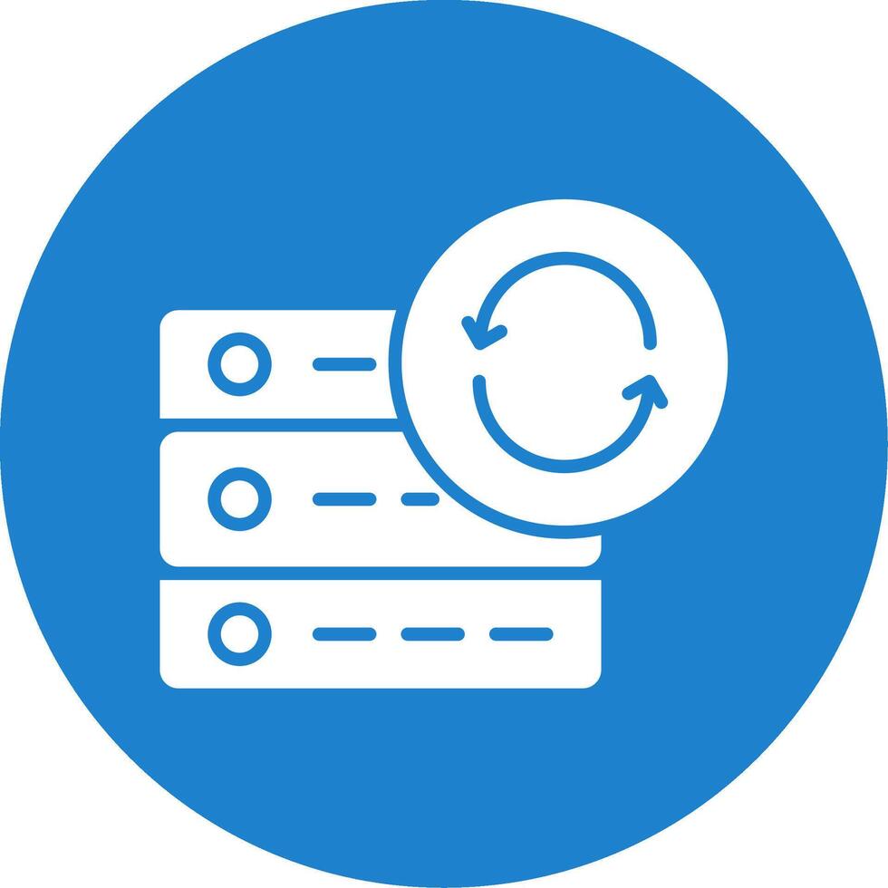 Data Synchronization Multi Color Circle Icon vector