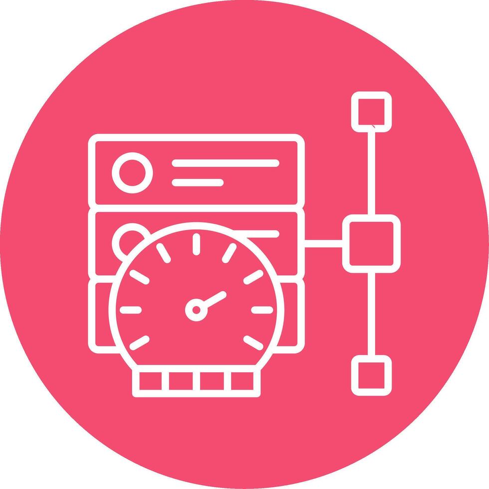 Performance Multi Color Circle Icon vector