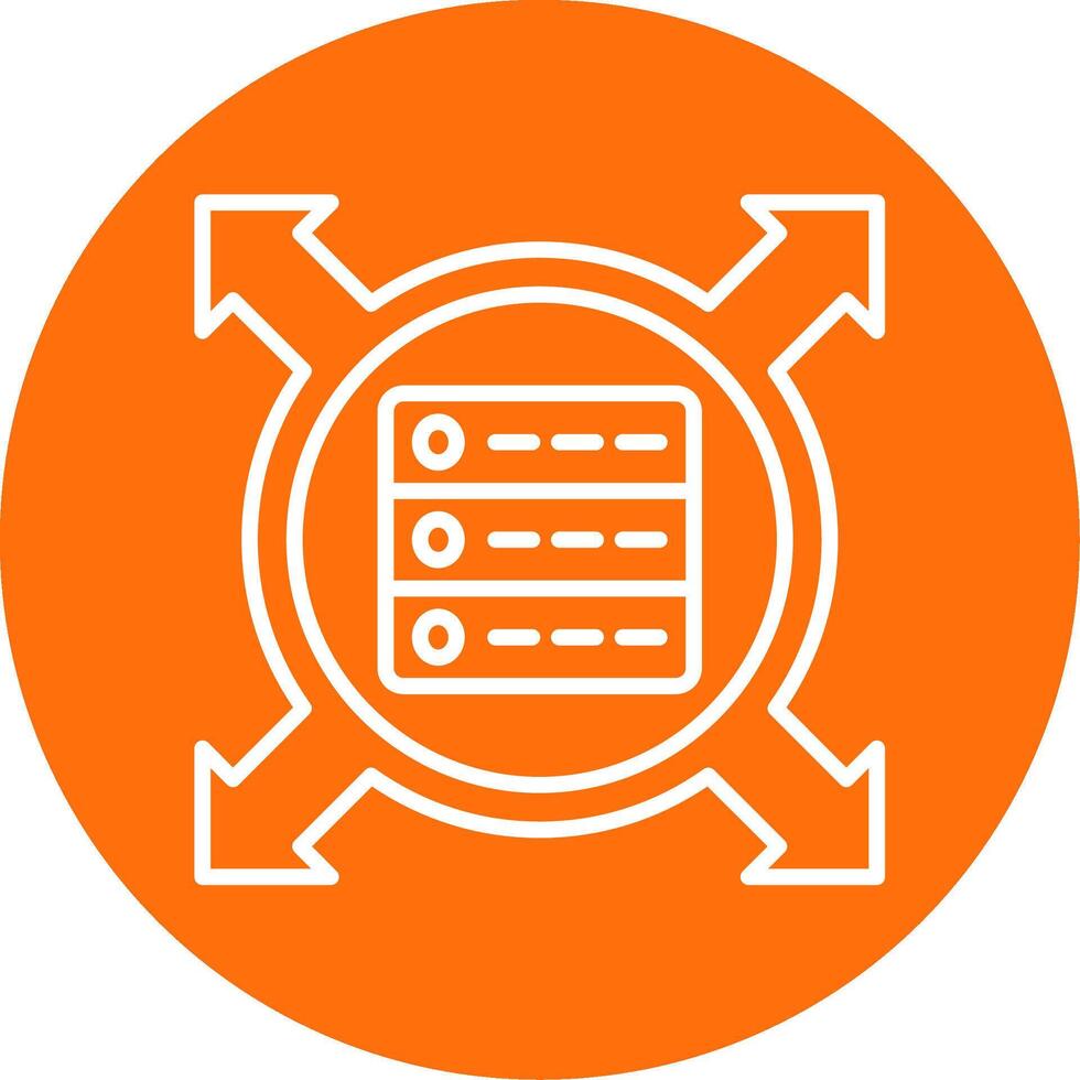 Data Driven Multi Color Circle Icon vector