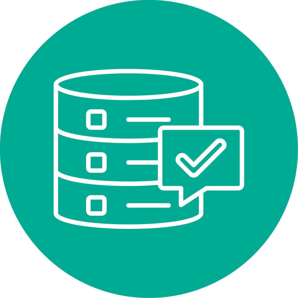 Data Quality Multi Color Circle Icon vector