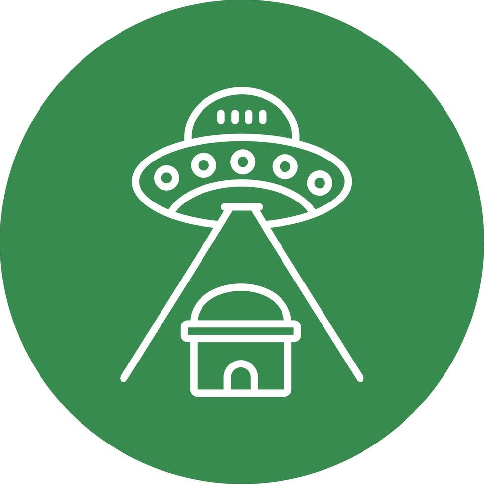 Ufo Multi Color Circle Icon vector