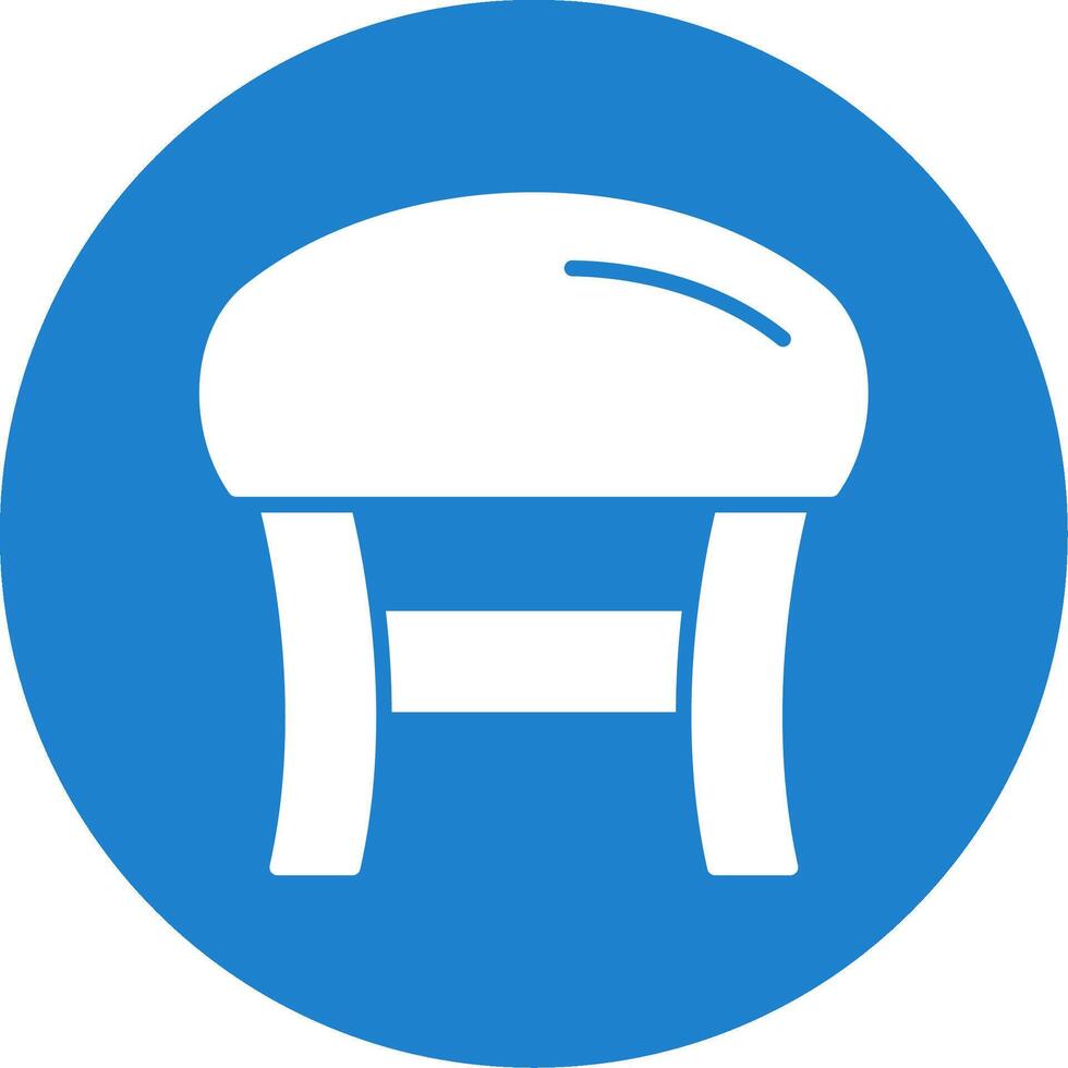 Stool Multi Color Circle Icon vector