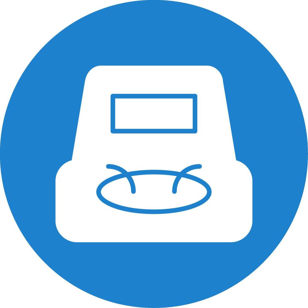 Bean Bag Multi Color Circle Icon vector