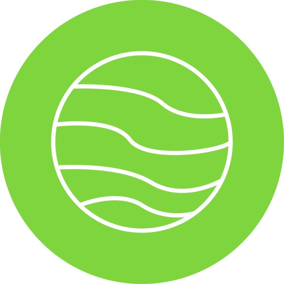 Planet Multi Color Circle Icon vector
