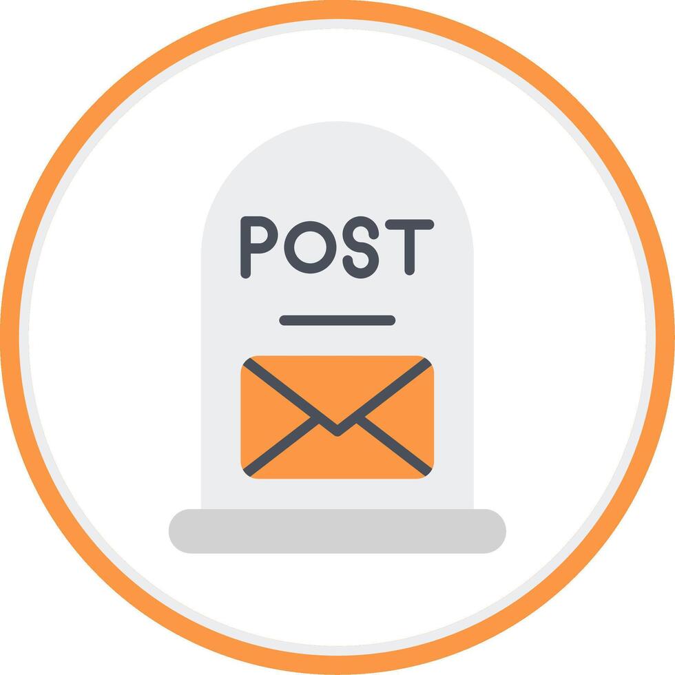 Post It Flat Circle Icon vector