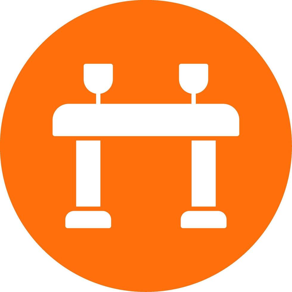 Table Multi Color Circle Icon vector