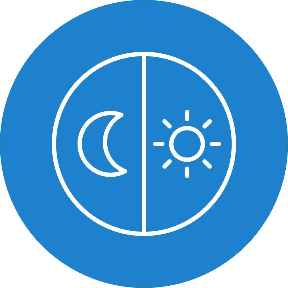Day And Night free Multi Color Circle Icon vector