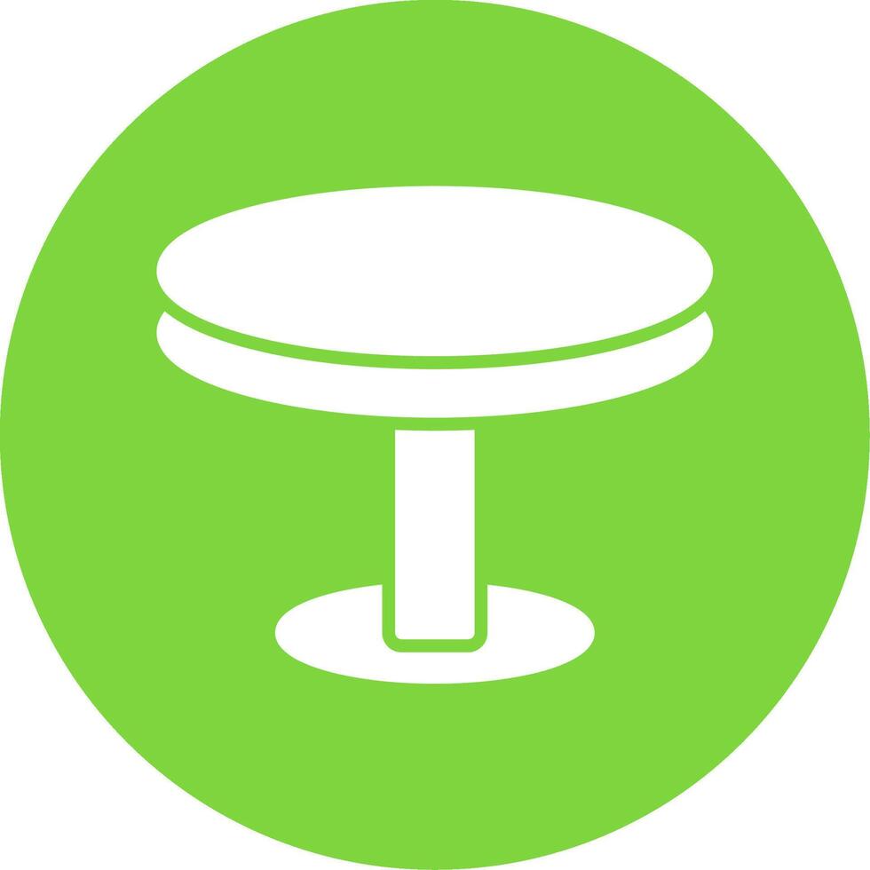 Round Table Multi Color Circle Icon vector