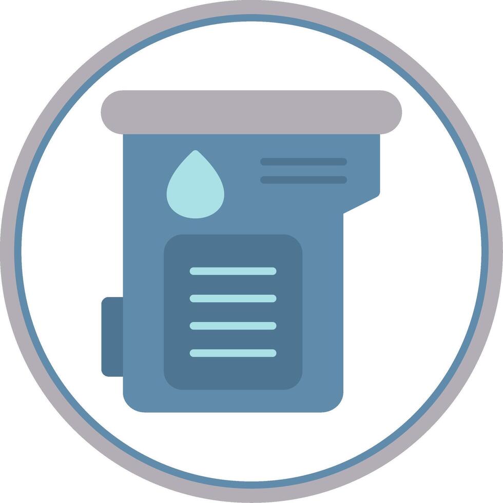 Cartridge Flat Circle Icon vector