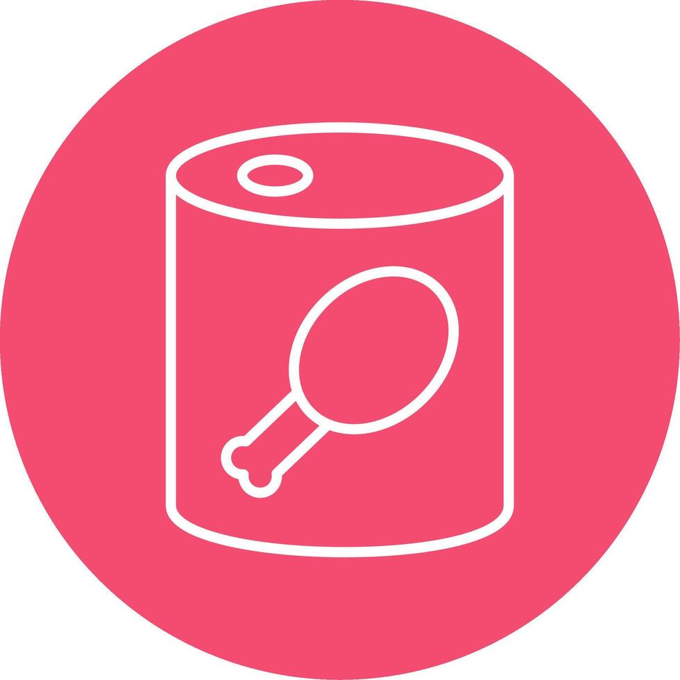 Canned Food Multi Color Circle Icon vector