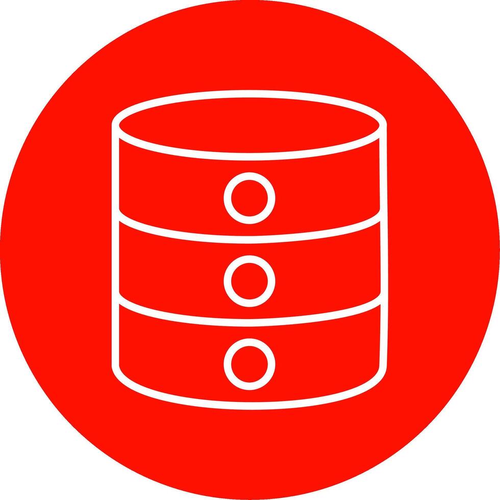 Database Multi Color Circle Icon vector